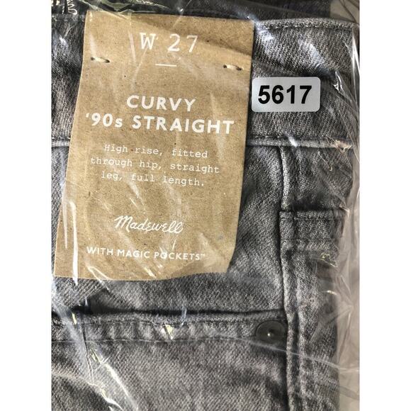 Madewell The Curvy '90s Straight Jean Hallandale Wash NWT 27 - Picture 7 of 7
